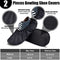 Zhanmai 4 Pcs Bowling Accessories Kit Bowling Shoe Covers Non Slip Bowling Ball Seesaw Bowling Ball Cleaning Pad Microfiber Bowling Ball Shammy Leather Towel (Medium)