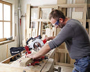 Einhell Power X-Change 18V Mitre Saw - 3000 RPM Circular Saw With Work Table, LED, Dust Collection, 45° Mitre, -47° Bevel - TE-MS 18/210 Li Solo (Battery Not Included)