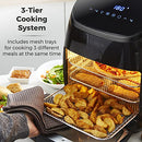 Tower T17076 Xpress Pro Combo 10-in-1 Digital Air Fryer Oven with Rapid Air Circulation, 60-Minute Timer, 11L, 2000W, Black