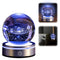 3d Solar System Crystal Ball, Planet Model Solar System Colorful Solar System 3d Night Light, Astronomy Gifts With Led Lighting Base Planets Model For Kids Adult Astronomy Lovers