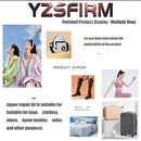 YZSFIRM Zipper Repair Kit Replacement Slider: 247Pcs Jacket Zipper Slider Replace - Fix Size 5 Zipper Bottom Stop End - Universal Zipper Pulls for Coat Luggage