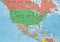 24x36 World Classic Elite Wall Map Mural Poster Laminated