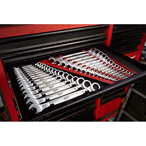 Milwaukee 48229516 15pc Ratcheting Combination Wrench Set – Metric