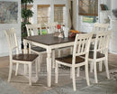 Signature Design by Ashley Dining Chair, Beige, 40.63" W x 18.38" D x11.5 H