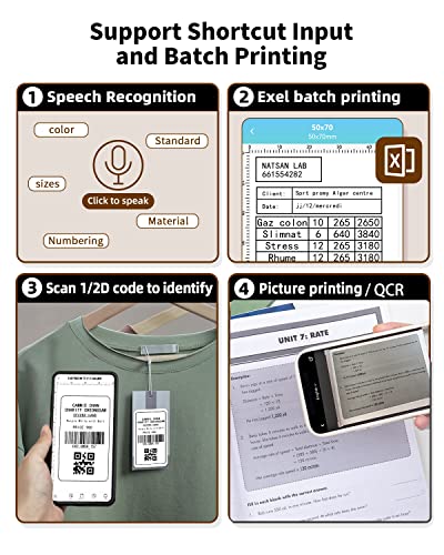 Label Maker Machine - Vinyl Sticker Maker Machine for Small Business, 3 Inch M200 Portable Thermal Printer Support 20-80mm Width Label for Product, Address, Barcode Printer for Phone&PC, Black