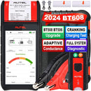 Autel MaxiBAS BT608 with Printer, 2024 Level up of BT508 BT506, 100-3000 CCA Battery Load Tester, Adaptive Conductance, Cranking Charging System Tester, Full Diagnostic as MX900 MK808BT PRO MK808S