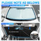KUST Windshield Sun Shade for 2019-2024 Volvo XC40 Accessories Sunshade Sun Visor Protector Foldable Blocks UV Rays Keep Your Car Cooler
