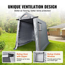 VEVOR Portable Shed Outdoor Storage Shelter, 6x8x7 ft Heavy Duty Instant Waterproof Storage Tent Sheds with Roll-up Zipper Door and Ventilated Windows for Motorcycle, Bike, Garden Tools