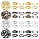 Glarks 32Pcs 25MM 4 Colors Metal Thickened Grommet Eyelets with Washers Kit for Leather, Tarp, Canvas