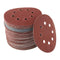 100Pcs Sanding Discs Pads， Hook and Loop Adhesive Sanding Discs Sandpaper 80/180/ 240/320/ 400/800/ 1000/1500/ 2000/3000 125mm with 8 Holes for Random Orbital Sander