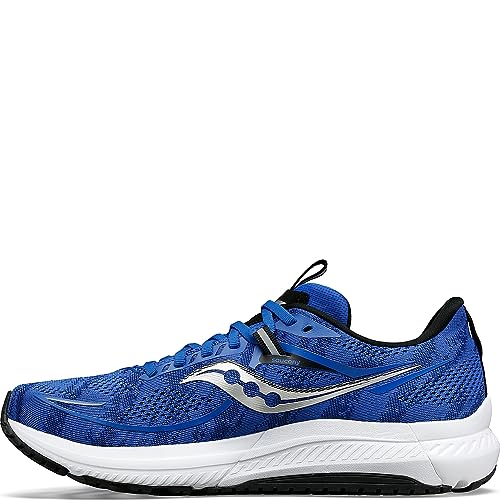 Saucony Men's Omni 21 Running Shoe, Superblue/Black, 7.5 US