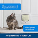 PetSafe Interior and Exterior Cat Door – Microchip RFID Pet Door – 4-Way Locking – Works With up to 40 Programmed Pets