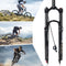 ZTZ Mountain Bike Fork,26 27.5 29 inch MTB Suspension Air Fork ，Rebound Adjust，Travel 120mm,QR 9mm，1-1/8 Straight Tube, Ultralight Mountain Bike Front Fork for XC/AM Bike(Remote Lockout)