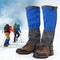 Tinje 1 Pair Leg Gaiters, Waterproof Snow Boot Gaiters Breathable Snake Gaiters Protection Cover Adjustable Anti-Tear Shoe, Blue, One Size