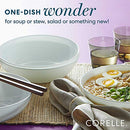 Corelle Meal Bowls, 4-Piece Set, Winter Frost White, 1.35L