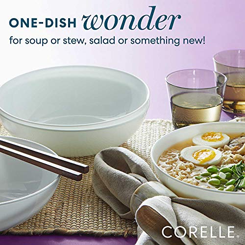 Corelle Meal Bowls, 4-Piece Set, Winter Frost White, 1.35L