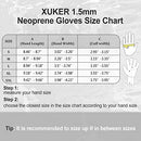 XUKER Neoprene Glove,Wetsuit Gloves 1.5mm & 2mm for Scuba Diving Snorkeling Paddling Surfing Kayaking Canoeing Spearfishing Skiing and Other Water Sports, Blue Medium