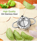 BellaBetty Dumpling Maker - Dumpling Press/Stainless Steel Empanada Press/Pie Ravioli Dumpling Wrappers Mold Kitchen Accessories (9.5cm/3.74" Large)