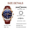 LIGE Men's Watches Elegant Luxury Analog Quartz 3ATM Waterproof Chronograph Watch for Male Fashion Casual Brown Leather Round Blue Dial Calendar Business Gents Dress Wristwatch