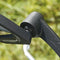 Venzo Bicycle Bike Handlebar Mount Mirror Blue Lens 75% Anti-glare Glass - Big Rear View Crystal Clear - Cycling Mountain or Road Bike Left