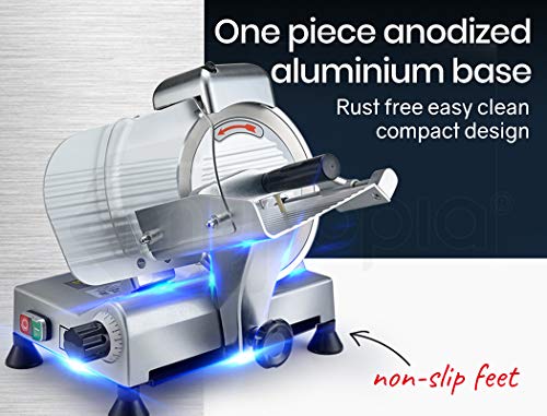 EUROCHEF Commercial 280W 8" Food Slicer Machine for Meat, Cheese