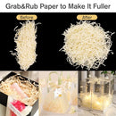 ZCOINS Crinkle Cut Paper Shred Filler (100g) for Packing and Filling Gift Baskets, Shredded Tissue Paper Stuffer for Easter Festival Gift Box Wrapping Hamper Filling (shallow coffee color)