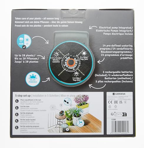 Gardena AquabBloom Kit: A Solar-Powered Irrigation System for Your Pot Plants (13300-20)