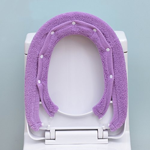 (Purple) - Soft Warm Thicken Toilet Seats Covers (Purple)