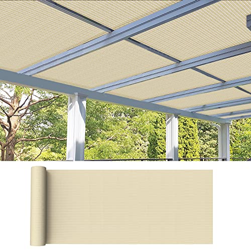 FLORALEAF 6'×25' Outdoor Shade Cloth 95% UV Block Fabric Roll for Pergola Carport Patio Deck Awning Garden Yard Balcony Backyard Privacy Screen Shade Cover