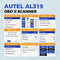 Autel Professional OBD2 Scanner AL319 Code Reader, Enhanced Check and Reset Engine Fault Code, Live Data, Freeze Frame, CAN Car Diagnostic Scan Tools for All OBDII Vehicles After 1996, 2024 Upgraded