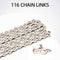 ZTTO Bike Chain 6/7/8/9/10/11/12 Speed Bicycle Chain with Quick Link 116/126 Link Universal, Silver(6/7/8 Speed)