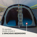 Coleman Tent Vail 4 | Family Tent for 4 Persons | Large 4 Man Camping Tent with 2 Extra-Large Sleeping compartments and Vestibule | Quick to Set up | Waterproof HH 4,000 mm