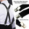 35/50mm Extra Wide Men's Adjustable Elastic Suspenders Clip On Braces Trouser AU (35mm)