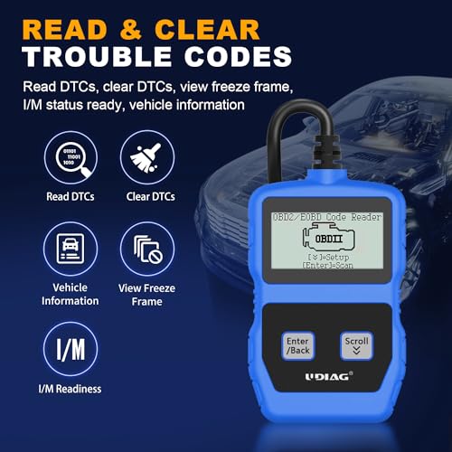 UDIAG CR200 OBD2 Scanner Car Scan Engine Diagnostic Tool Fault Automotive OBDII Code Reader for OBDII Protocol Cars Since 1996