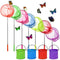 ZENFUN 11 Pack Kids Telescopic Butterfly Nets, 7 Extendable Fishing Nets with 4 Folding Water Buckets, Outdoor Insect Catching Nets, Great for Catching Ladybird, Bugs, Fish, Insect