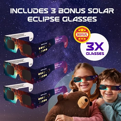 Solar Eclipse DIY Painting Set - Solar System for Kids Model - Battery Operated Rotating Sun, Moon, Earth Orbit