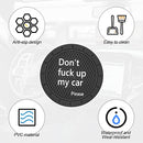 8sanlione Cup Holder Coasters, 2.75 Inch Non-Slip PVC Insert Coaster, Anti-Scratch Auto Cup Mats for Women Men, Vehicle Interior Accessories Universal for Car, SUV, Truck (D Black/2PCS), 2 Pack