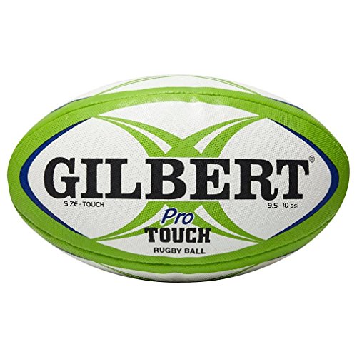 Gilbert Touch Pro Rugby Ball, White, One Size