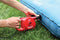 Coleman Quick Inflation 12V Air Pump, Red