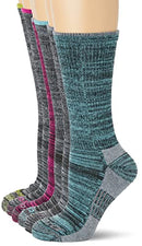 Dickies Women's Dri-Tech Moisture Control Crew Socks Multipack, Black Heathered (6 Pairs), 6-9