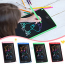 8 Pieces LCD Writing Tablet Doodle Board for Kids 8.5 Inch Colorful Lines Doodle Boards Educational Toys for Boys Girls LCD Erasable Drawing Pad Writing Pad (Blue, Red, Green, Pink)