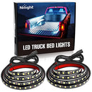 Nilight - TR-05 2PCS 60 Inch 180 LEDs Bed Strip Kit with Waterproof on/Off Switch Blade Fuse 2-Way Splitter Extension Cable for Cargo, Pickup Truck, SUV, RV, Boat