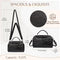 Crossbody Bags for Women,VASCHY Fashion Lightweight Vegan Leather Handbag Shoulder Bag Purse for Shopping, Work, Travel Black