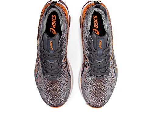 ASICS Men's Gel-Kinsei Blast Running Shoes, 9.5, Sheet Rock/Shocking Orange