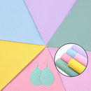 Faux Leather Sheets, 6 Pcs Bright Color Litchi Grain Faux Leather Sheets for Leather Bows and Earrings Making(20 * 33cm)