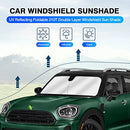 KUST Windshield Sun Shade for Mini Countryman Cooper F60 SUV Accessories 2017-2024 Window Sunshade Sun Visor Protector Foldable Blocks UV Rays Keep Your Car Cooler