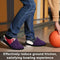 Zhanmai Bowling Shoe Slider 2 Pack Bowling Shoe Cover with Elastic Band Adjustable Bowling Accessories for Men Women Bowler Playing Ball Dancing, L, Purple, Large