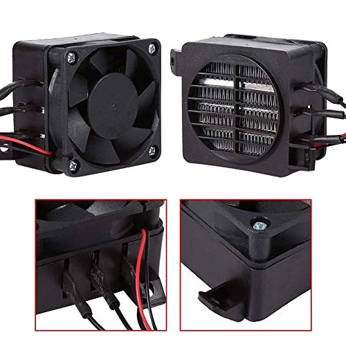 100W 12V Energy Saving PTC Car Fan Air Heater Constant Temperature Heating Element Heaters for Heater Humidifier Air Conditioning Appliances