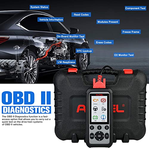 Autel MaxiDiag MD806 Pro Car Diagnostic Device, 2024 All System Diagnostics and Oil Reset, EPB, SAS, DPF, BMS, Chokes, A/F Adjustment and AutoScan Function, Upgrade from MD802 / MD805 / MD806 / MD808