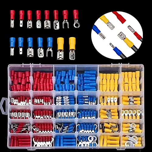 720PCS Assorted Insulated Electrical Wire Crimp Terminals Port Connectors Kit